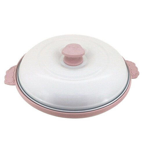 レンジパン 丸型 電子レンジ調理器 くすみピンク