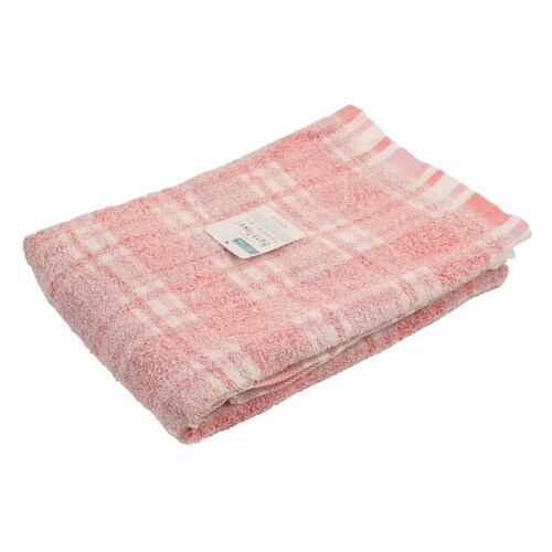 バスタオル コーマクロスチェック ピンク