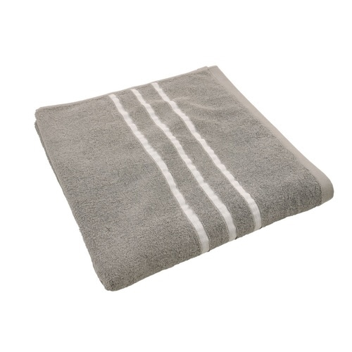 バスタオル 大判 リフレル ボーダー グレー