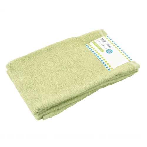 フェイスタオル 抗菌・防臭クレアカラー グリーン