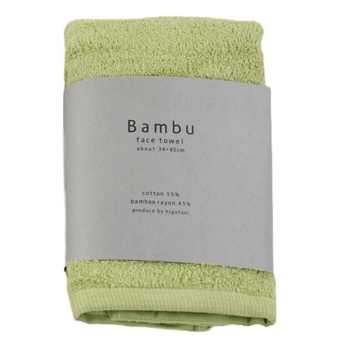 フェイスタオル Bambu グリーン