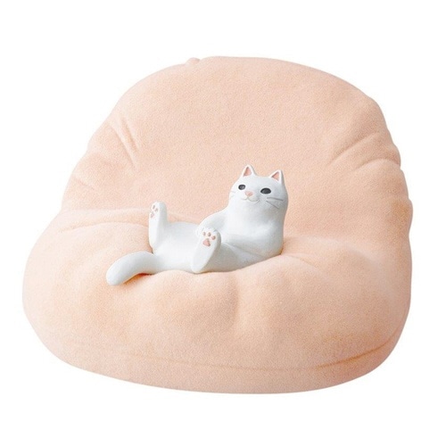 スマホスタンド ネコ シロ