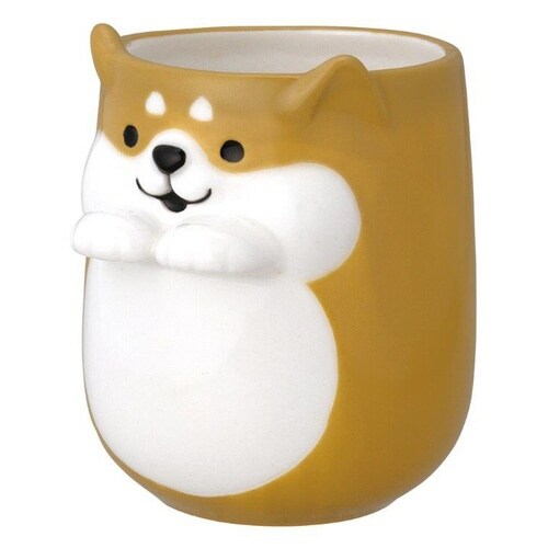 湯呑み 250ml そっとそえ手湯呑 陶器 しば