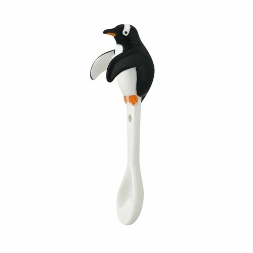 スプーン 11cm るんるんまりん 陶器 ペンギン
