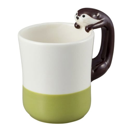 マグカップ 200ml カワウソ 陶器 チョコ