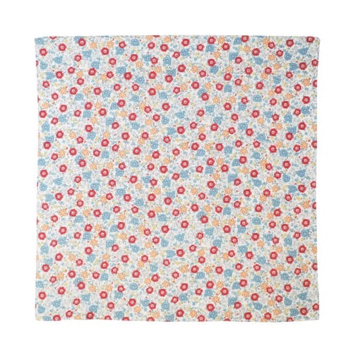 風呂敷 中巾 45cm ミニブーケ 小花 レッド