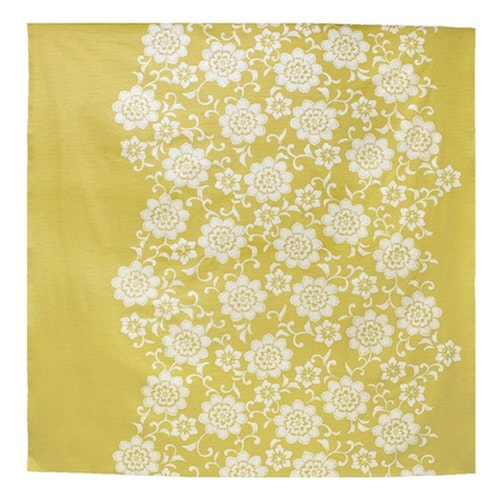 風呂敷 大判 145cm 着物包み 花唐草 からし