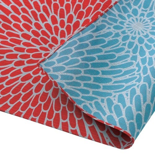 風呂敷 中巾 チーフ 伊砂文様 アカ/セイジ