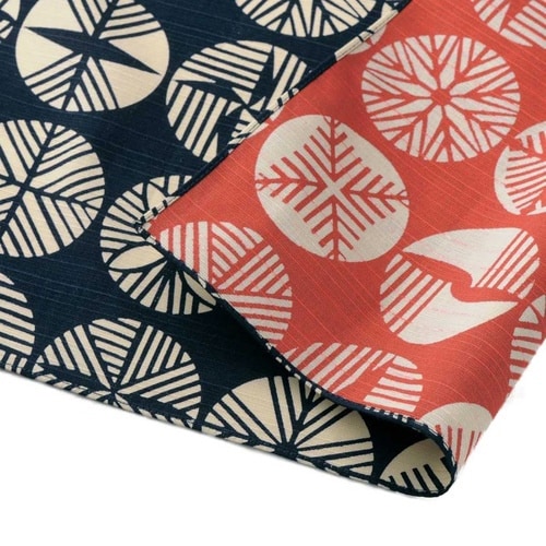 風呂敷 100cm 伊砂文様 松 テツ 紺×赤