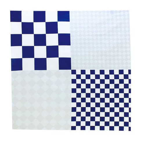 風呂敷 二巾 ハレ包み 市松 コン 70cm 中判