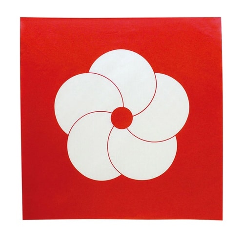 風呂敷 エコバッグ 70cm 中判 二巾 赤