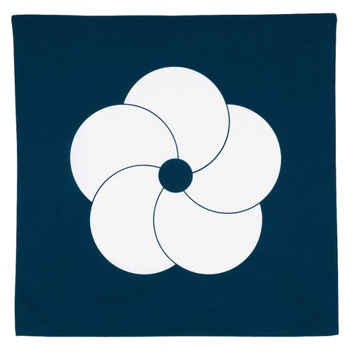 風呂敷 エコバッグ 70cm 中判 二巾 紺