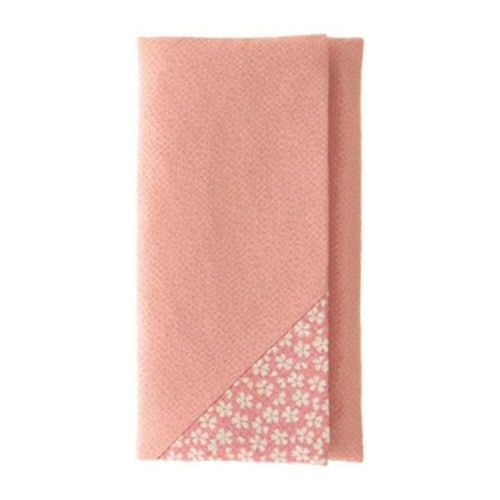 念珠入れ ちりめん桜小紋 むす美 日本製 ピンク