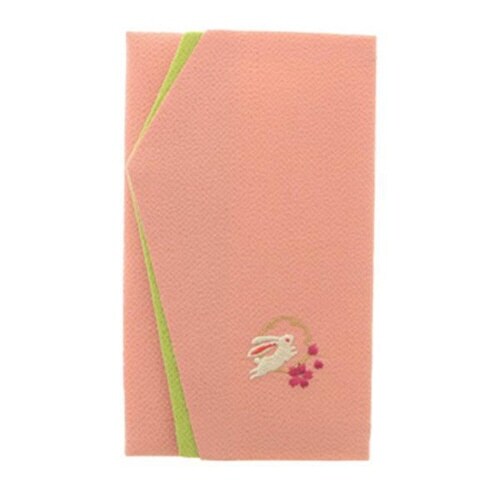 ふくさ 刺繍 金封ふくさ むす美 うさぎピンク