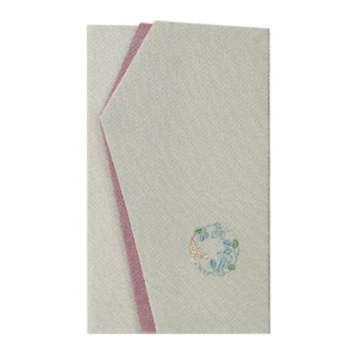 ふくさ 刺繍 金封ふくさ むす美 はぎグレー
