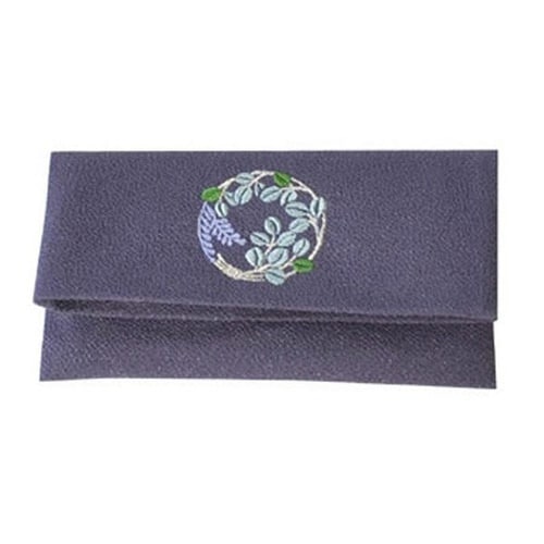 念珠入れ 光悦ちりめん むす美 日本製 ムラサキ