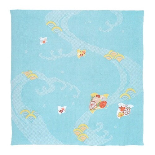 風呂敷 二巾 レーヨン ちりめん こよみ 波に千鳥