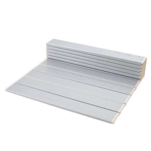 風呂ふた 折りたたみ メタリックグレー