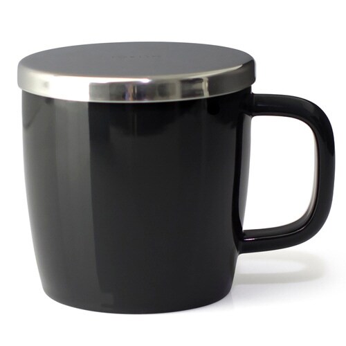 マグカップ フタ付 325ml ダークグレー