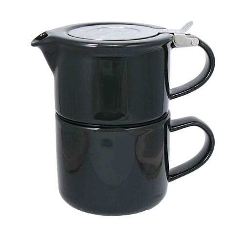 ティーポット&カップ セット ダークグレー