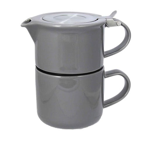 ティーポット&カップ セット 400ml グレー