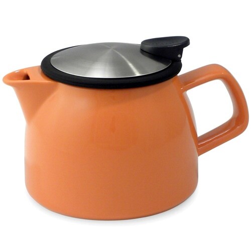 ティーポット 470ml ベル 陶器 キャロット