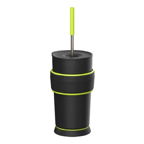 ストロータンブラー 550ml ブラックグリーン