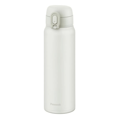 水筒 600ml ステンレス ワンタッチ ホワイト