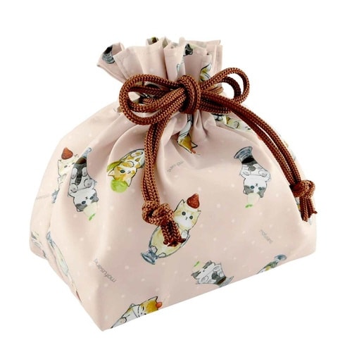 弁当袋 巾着 mofusand 猫パフェ
