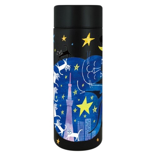 水筒 300ml おかべてつろう 夜の街