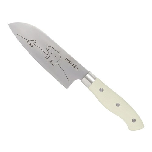 小三徳包丁 14.2cm mere ホワイト