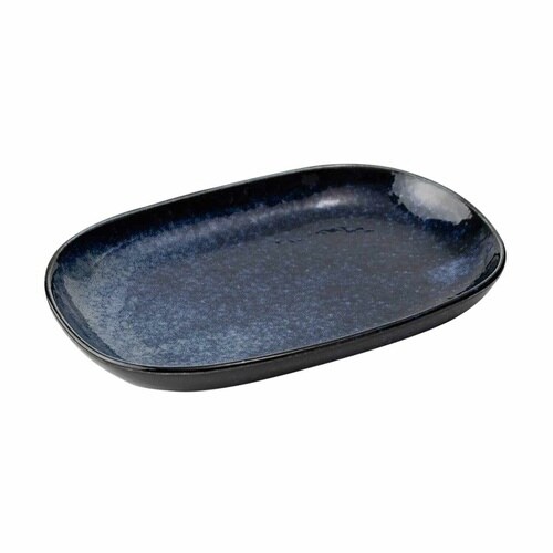 プレート 19cm 小判皿 ネイビー