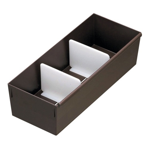 仕切りケース ブラウン