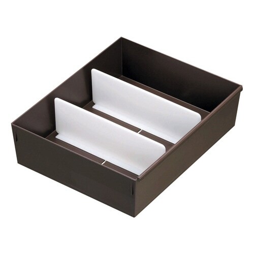 仕切りケース ブラウン