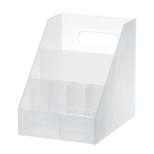 小物収納 プラスチック 卓上収納 ホワイト