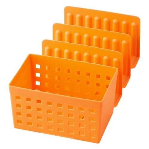 キッチン収納 冷凍庫スタンド オレンジ