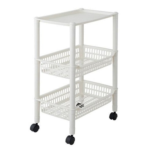 キッチンワゴン 3段 キャスター付き