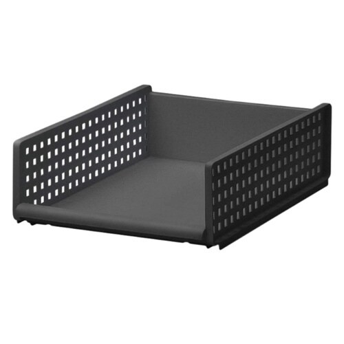 収納トレー ワイド S プラスチック グレー