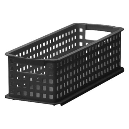 収納バスケット スリム S プラスチック グレー