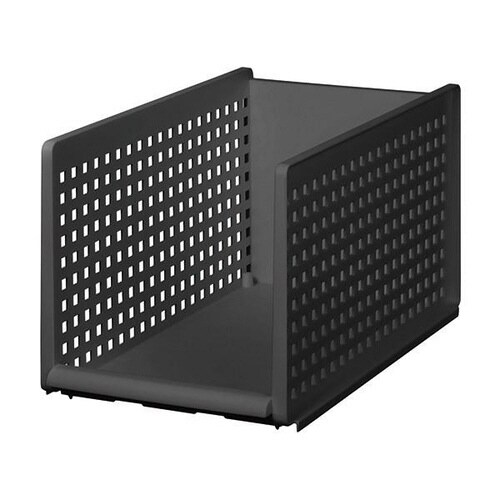 収納トレー ミディ プラスチック 洗面台下 グレー