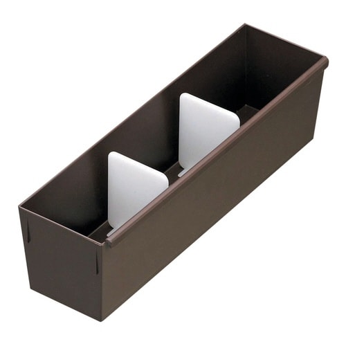 仕切りケース ブラウン