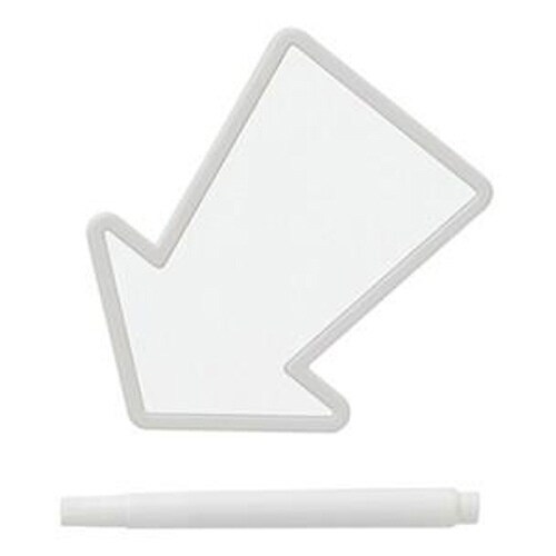 クリップ 文字が書けるマグネットクリップ グレー