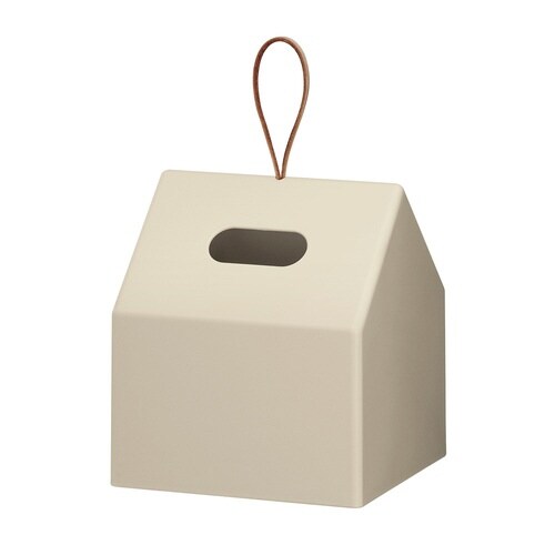 ティッシュホルダー ケース 家 ベージュ