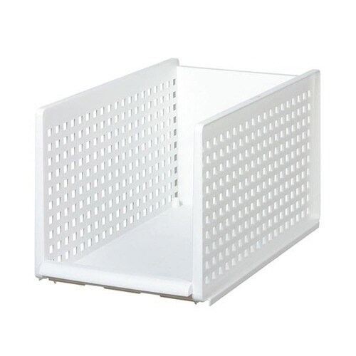 収納トレー ミディ プラスチック ホワイト