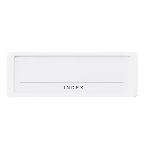 ラベルホルダー S 両面テープ付き ホワイト