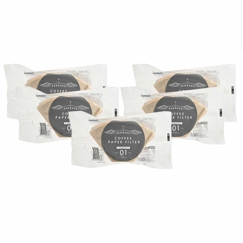 ハリオ コーヒーフィルター 100枚入り×5セット