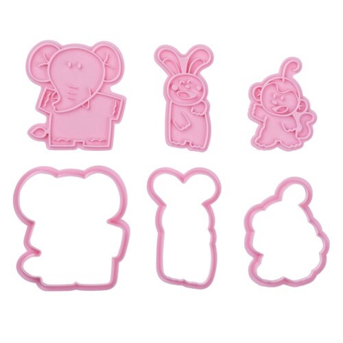 クッキー型 セット ぞう×うさぎ×さる