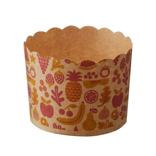 カップケーキ型 7cm 北欧 紙製 フルーツ