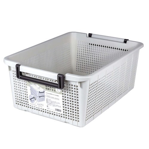 バスケット L ライトグレー