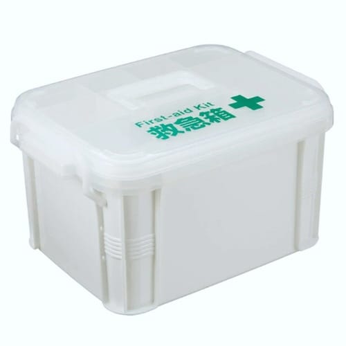 救急箱 薬ケース トレー付き 取っ手付き